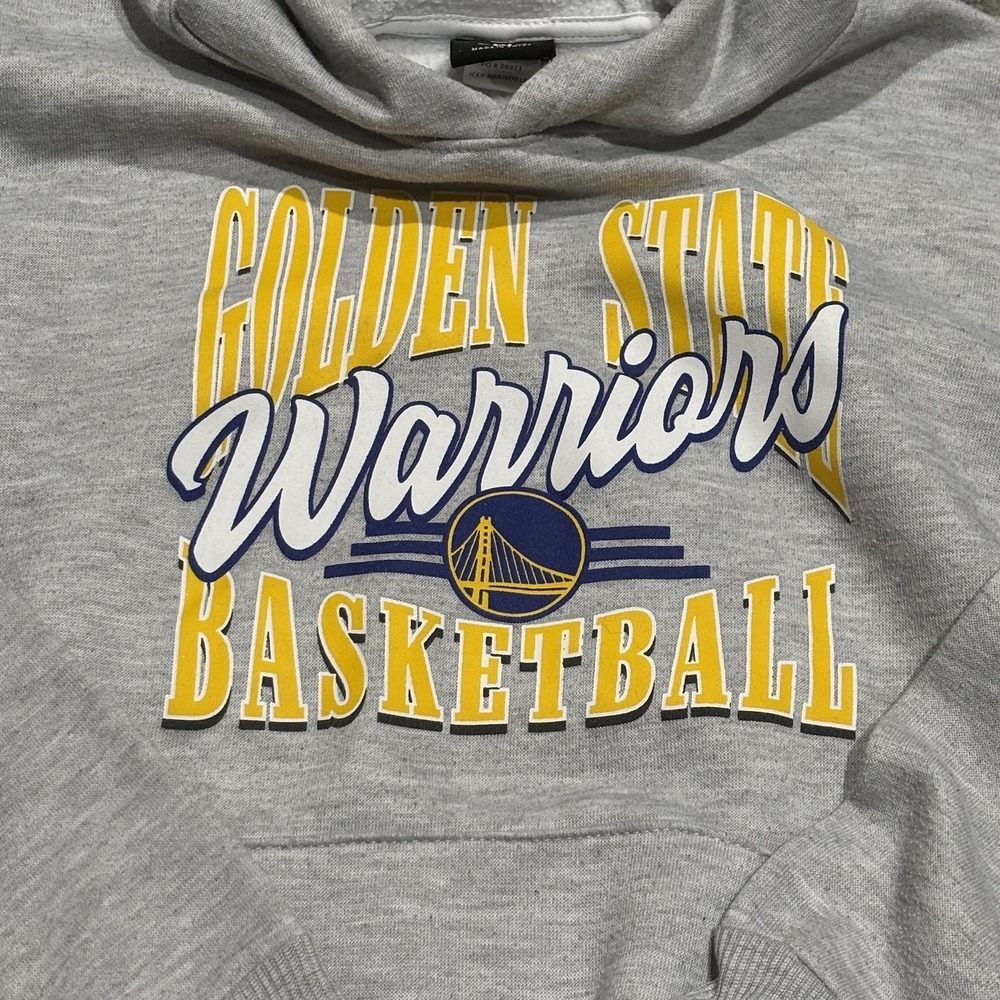 Kids Golden State Warriors fleece tracksuit Size 10/12 - Gray - Picture 4 of 10